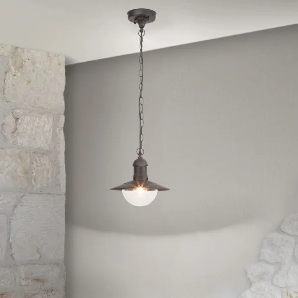 Brilagi - Lampada sospesa per esterni MOLDE 1xE27/60W IP44 nera