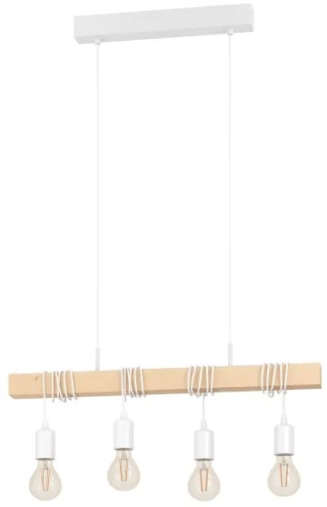 Eglo 43704 - Lampadario a sospensione con cavo TOWNSHEND 4xE27/60W/230V