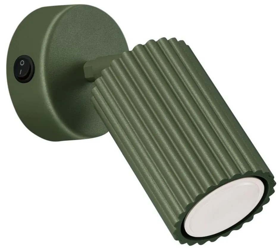 Sollux SL.1617 - Faretto da parete KARBON 1xGU10/10W/230V verde