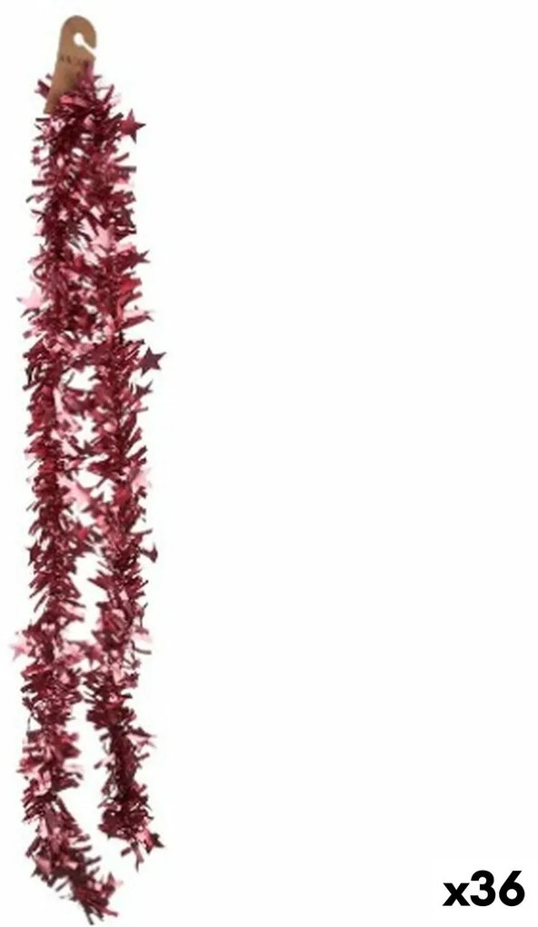 Ghirlanda Tinsel Plastica Rosa 11 x 11 x 200 cm (36 Unità)