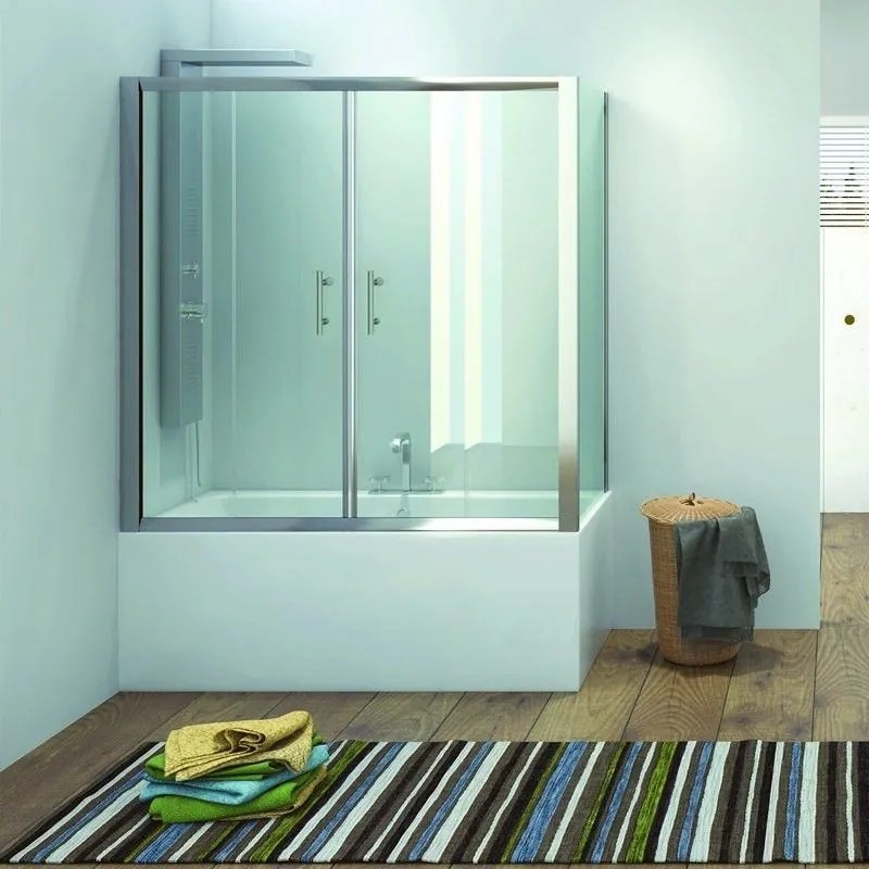 Kamalu - box per vasca da bagno 160x80cm kv05