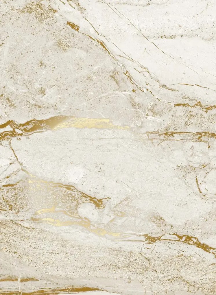KEK Amsterdam Carta da parati panoramica Marble White Uyterlinde - 390 cm