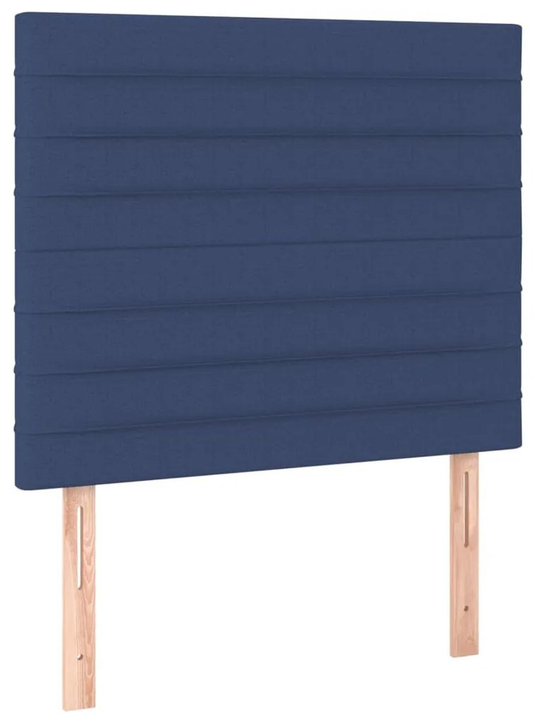 Giroletto a molle con materasso blu 80x200 cm intessuto