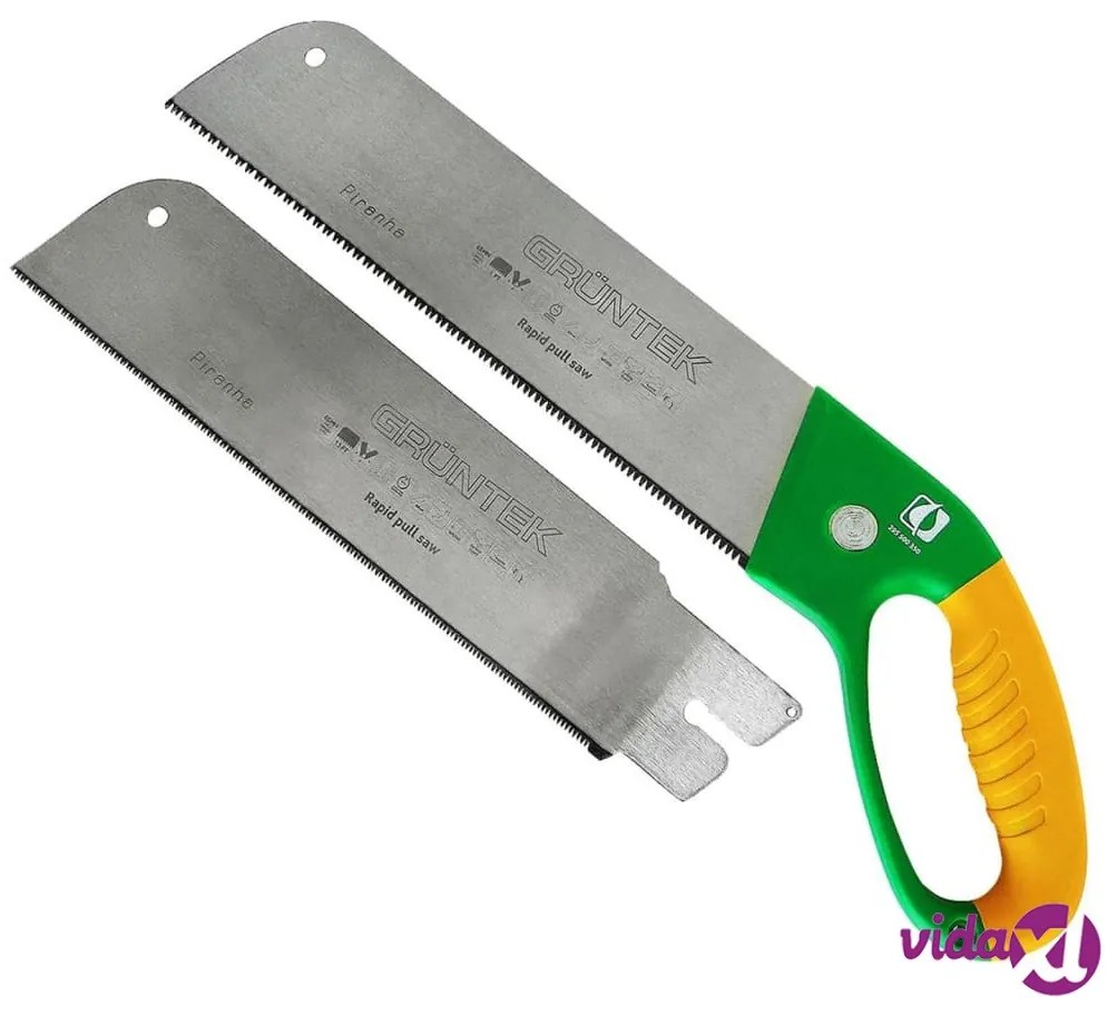 GRÜNTEK Sega da Giardino PIRANHA con 2 Lame 520 mm