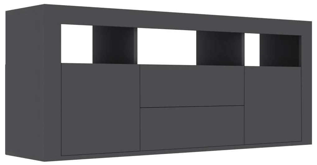 Mobile porta tv grigio 120x30x50 cm in legno multistrato