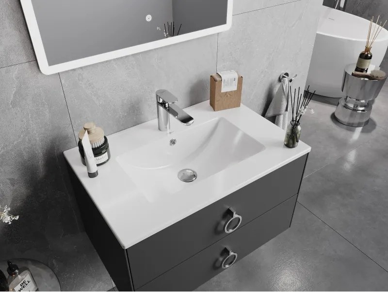 Mexen Atena lavandino incassato nel piano 71 x 46 cm, bianco - 25017000