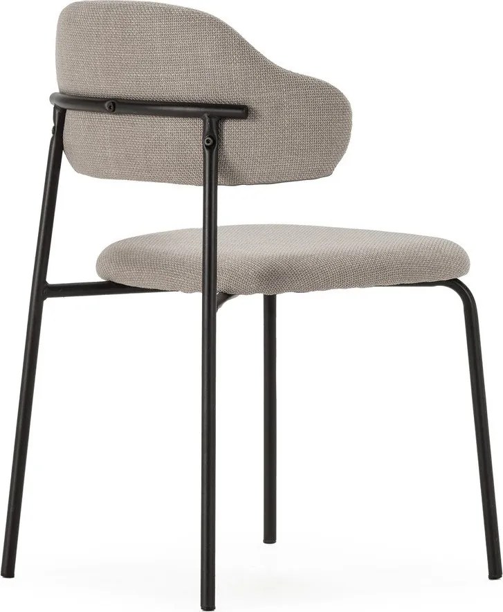 Sedie da pranzo in set grigio chiaro 4 pz Adriel – Marckeric