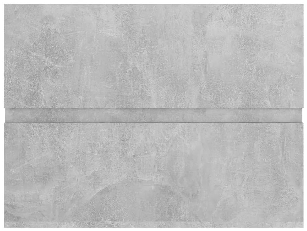 Mobile sottolavabo grigio cemento 60x38,5x45 cm in truciolato