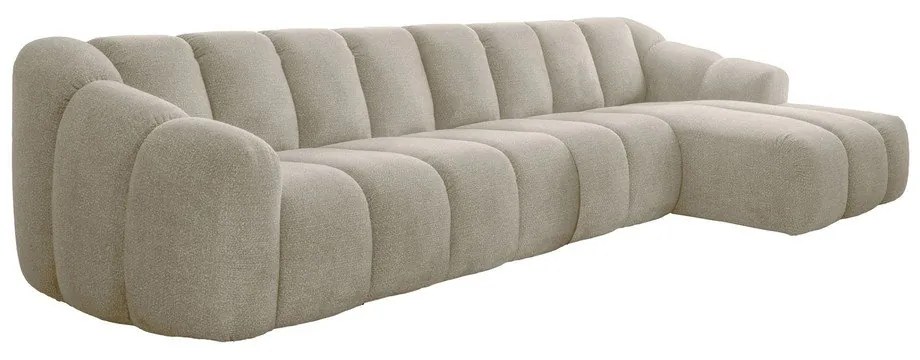 Divano angolare beige (con penisola a destra/con chaise lounge) Shell – Miuform