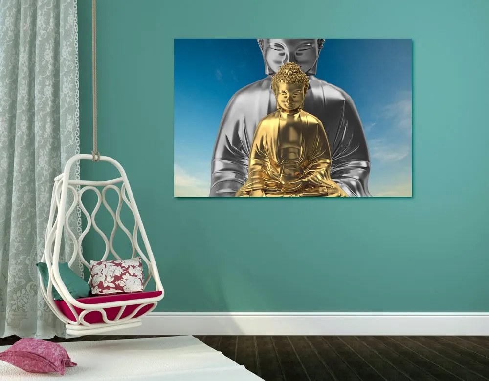 Stampa su tela – Buddha in meditazione