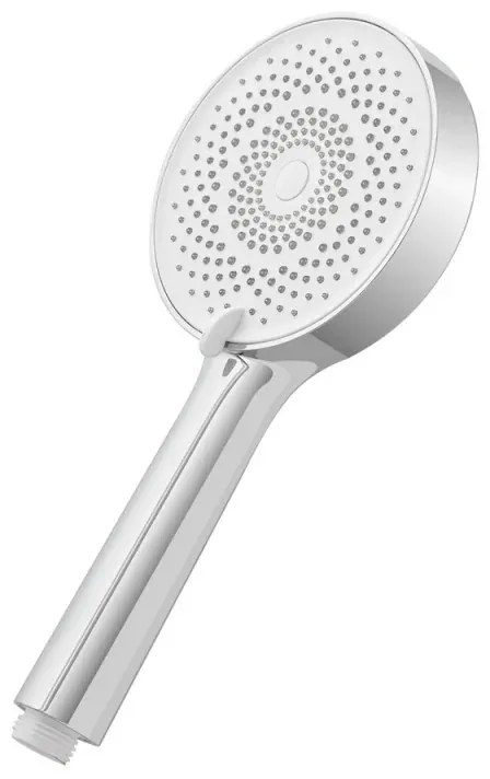 Doccetta tonda moderna 26cm cromo a tre getti in ABS anticalcare Hidra