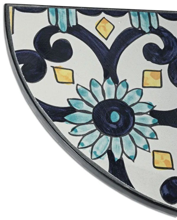 Set Tavolo e Sedie in Ferro e Ceramica Mosaico Positano – 3 Pezzi