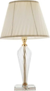 Lampada da tavolo VILLA in vetro lavorato a mano Oro 25x47 cm