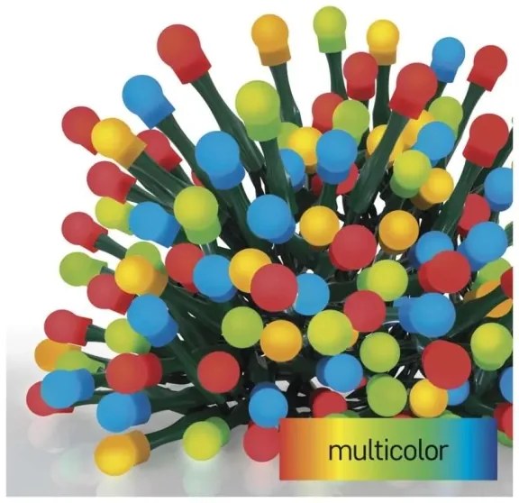 Catena luminosa a LED, 300 LED / 8 funzioni, 35 m, IP44, bianco caldo