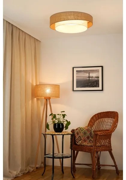 Brilagi - Lampada LED da soffitto SHINE 24W 230V Ø60 cm beige crema