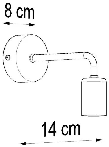 Applique DUOMO 1xE27/60W/230V nero