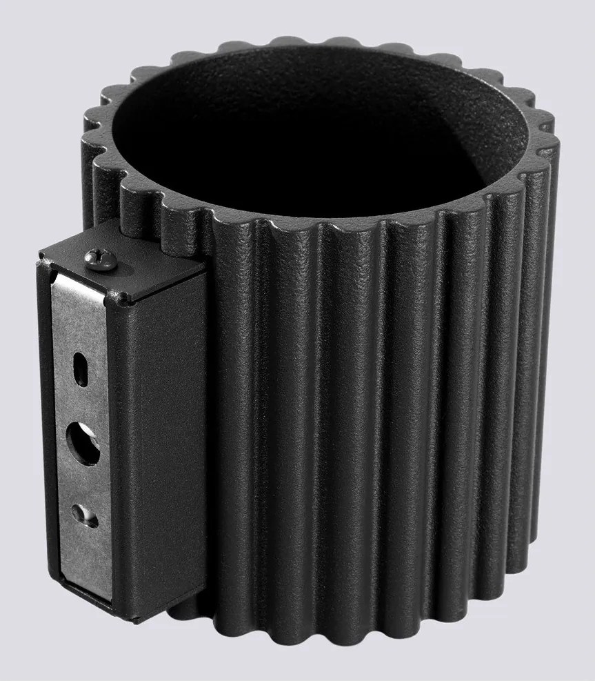 Lampada da parete nera ø 10 cm Zora – Sollux