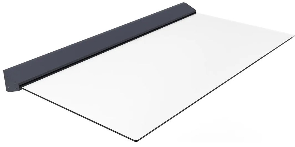 Pensilina porta in Alluminio L120 x l90 cm piatto con LED - LUXAMA