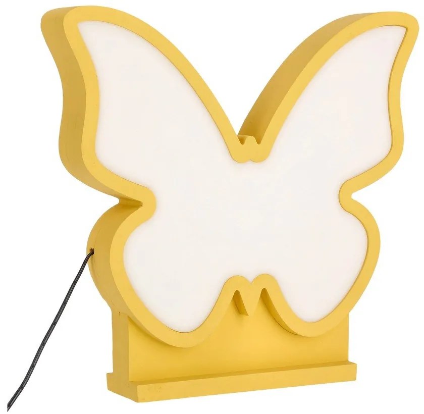 Lampada per bambini gialla Butterfly - Candellux Lighting
