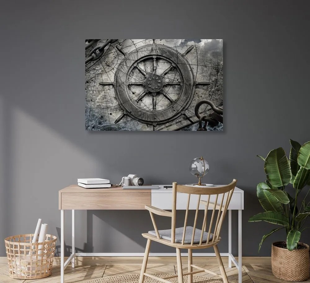 Quadro su tela – Timone da marinaio