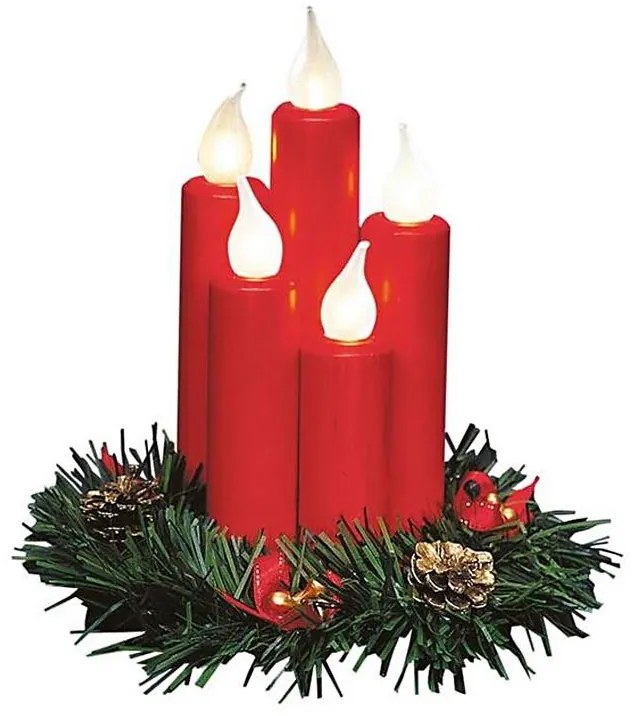 Markslöjd 704017 - Candelabro natalizio HANNA 5xE10/0,06W/230V