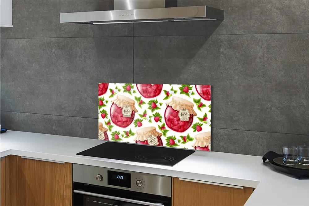 Rivestimento parete cucina Marmellata di lamponi 100x50 cm