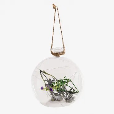 Confezione da 4 Sfere di Cristallo da Appendere con Luce LED - Sklum