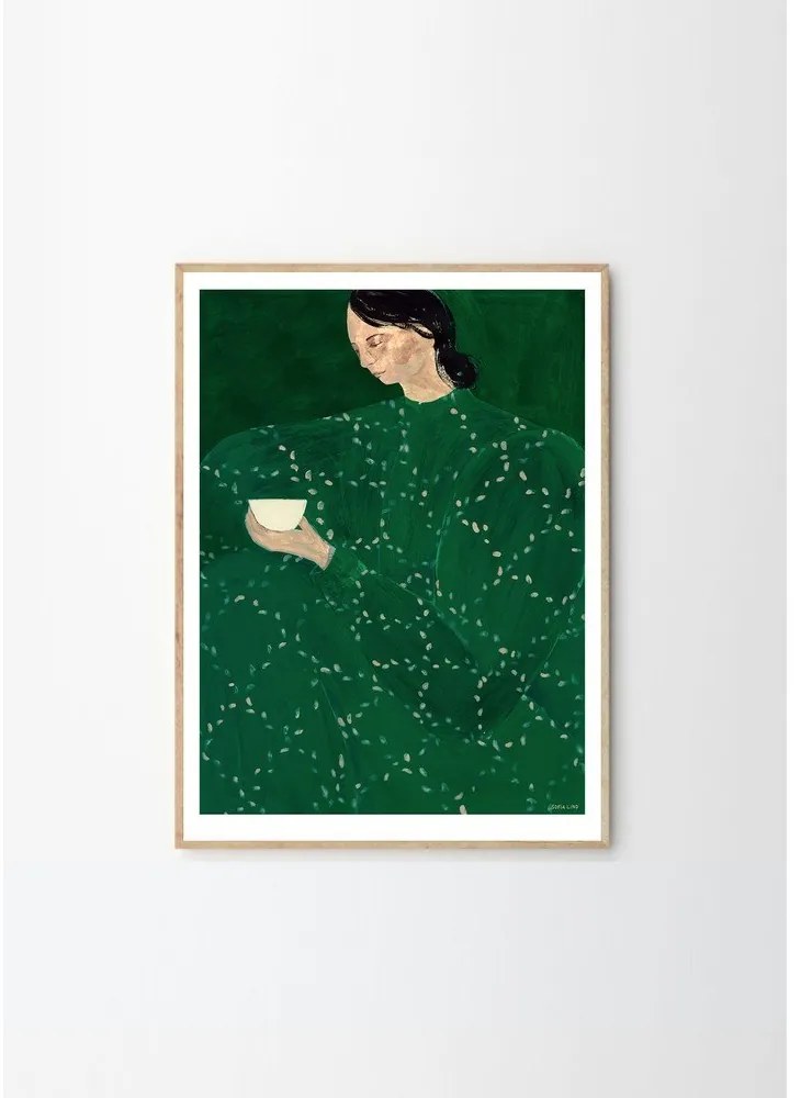 Poster 30x40 cm Coffee Alone At Place De Clichy – Sofia Lind – The Poster Club