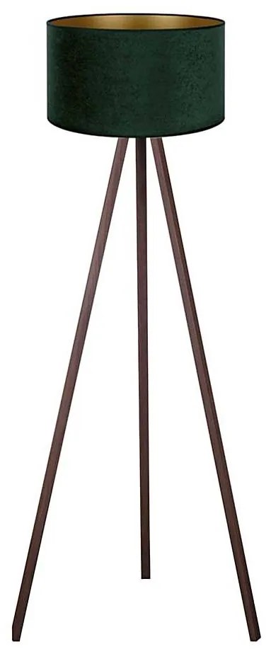 Brilagi - Lampada con piedistallo VELVET 1xE27/60W/230V marrone/verde