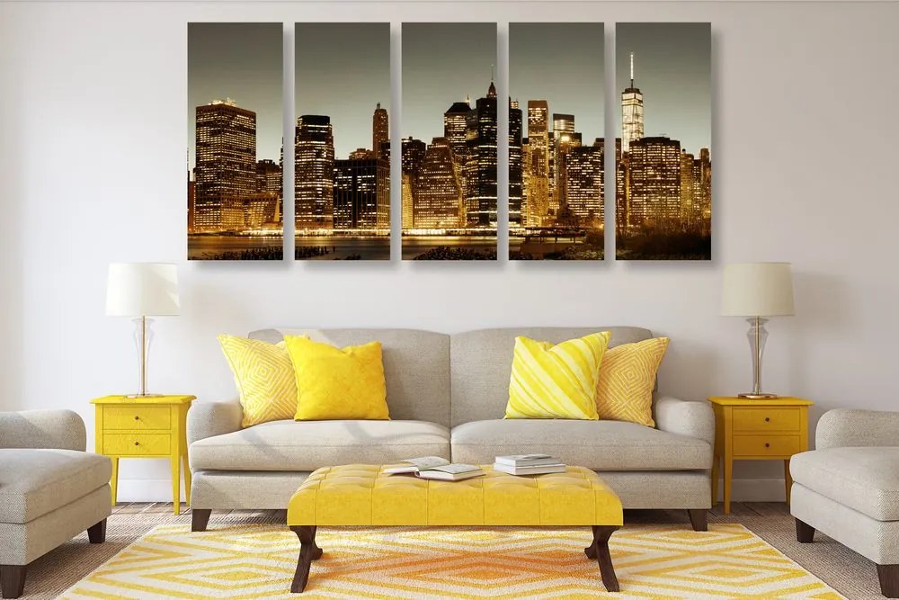 Quadri 5 pezzi – Centro di New York