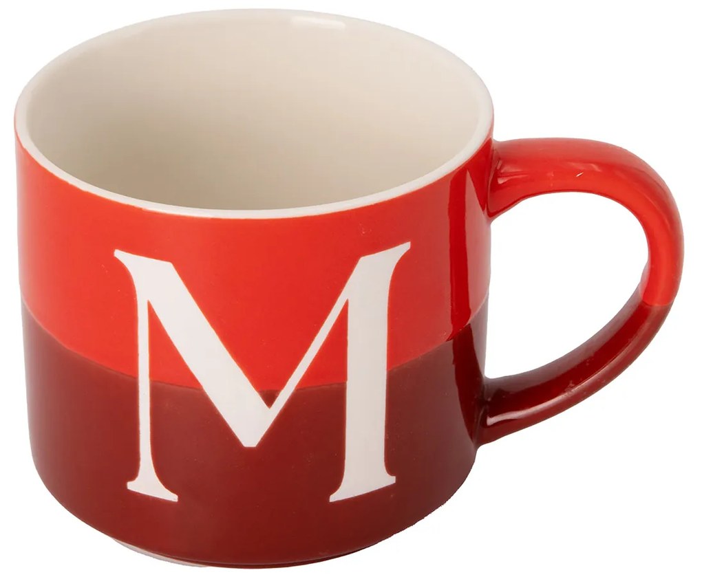 Tazza lettera M rosso 400 ml Blend Collection