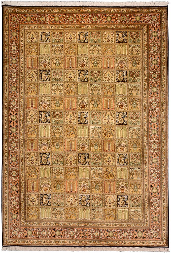 Tappeto orientale 280x190 Beige (Indian) Annodato A Mano