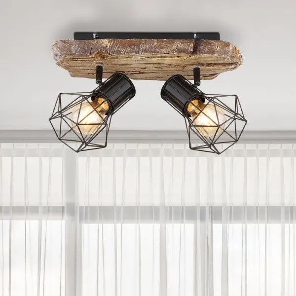 Globo 54017W-2 - Luce Spot PRISKA 2xE27/60W/230V