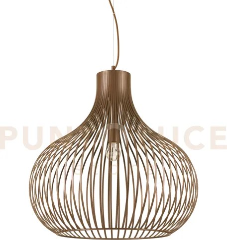 Onion sospensione in metallo marrone 1 luce attacco e27 59,5cm