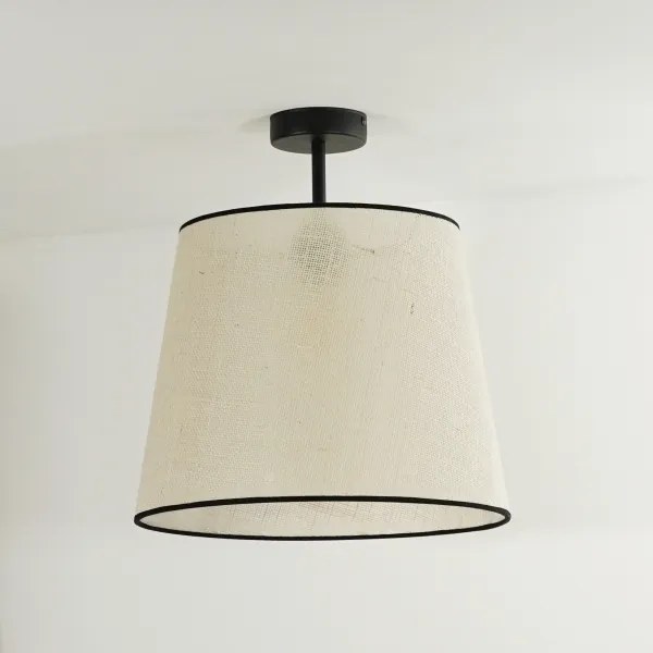Duolla - Lampadario a plafone YUTE 1xE27/15W/230V diametro 38 cm grigio/nero