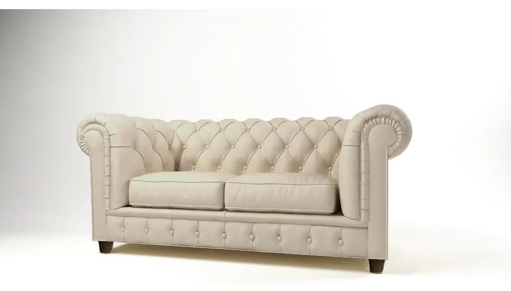 Divano in velluto crema 178 cm Cambridge - Ropez