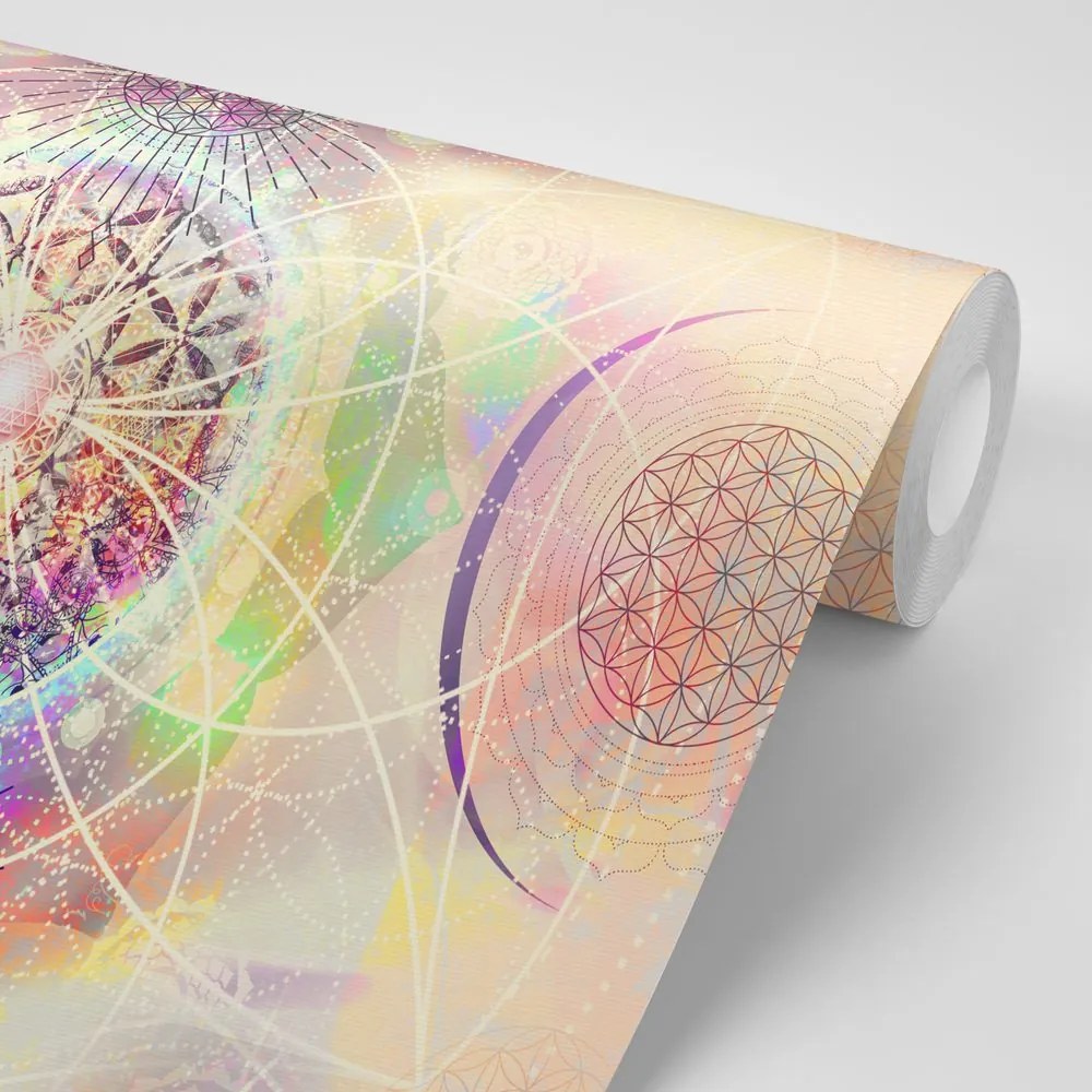 Carta da parati autoadesiva – Mandala in un design interessante
