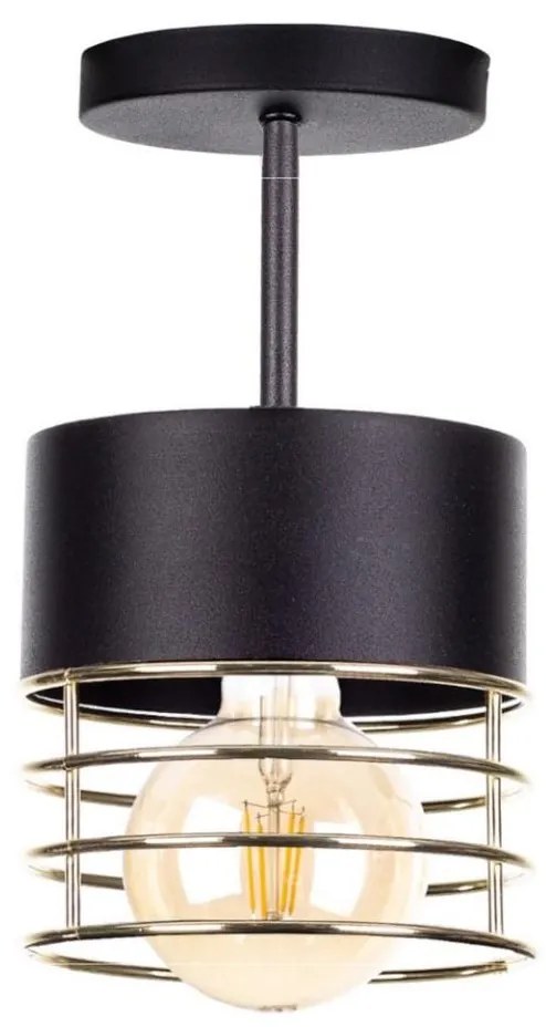 Lampadario su palo ROY 1xE27/60W/230V nero