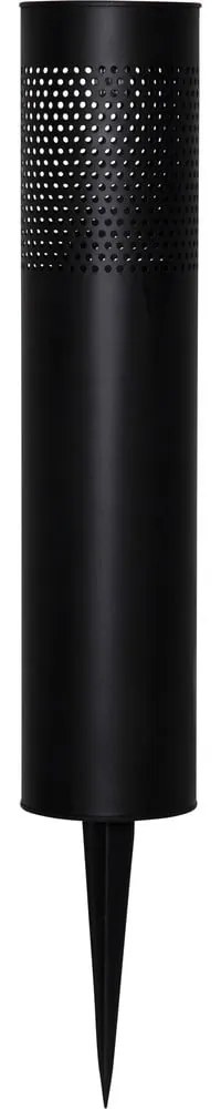 Luce solare a LED in acciaio inox nero, altezza 39 cm Blace - Star Trading