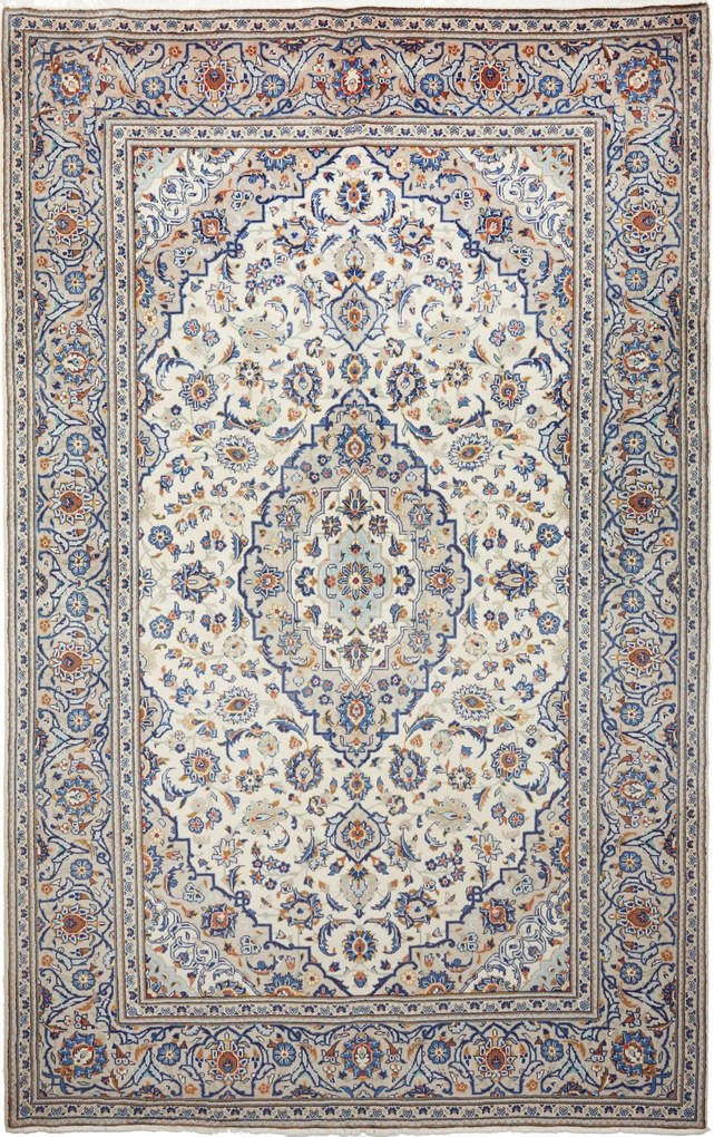 Kashan Tappeto persiano 310x200 Beige (Iran) Annodato A Mano