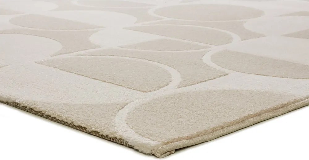 Tappeto color crema/avorio 80x150 cm Flora – Universal