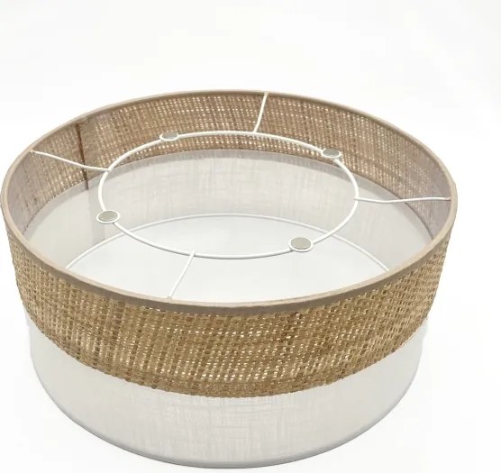 Plafoniera LED SIRJA BOHO LED/20W/230V Ø 35 cm beige/bianco