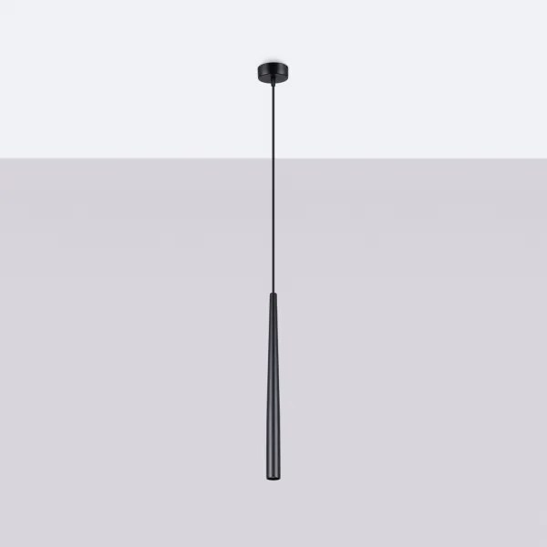 Sollux SL.1462 - Lampadario a sospensione con filo BLISS 1xG9/8W/230V nero