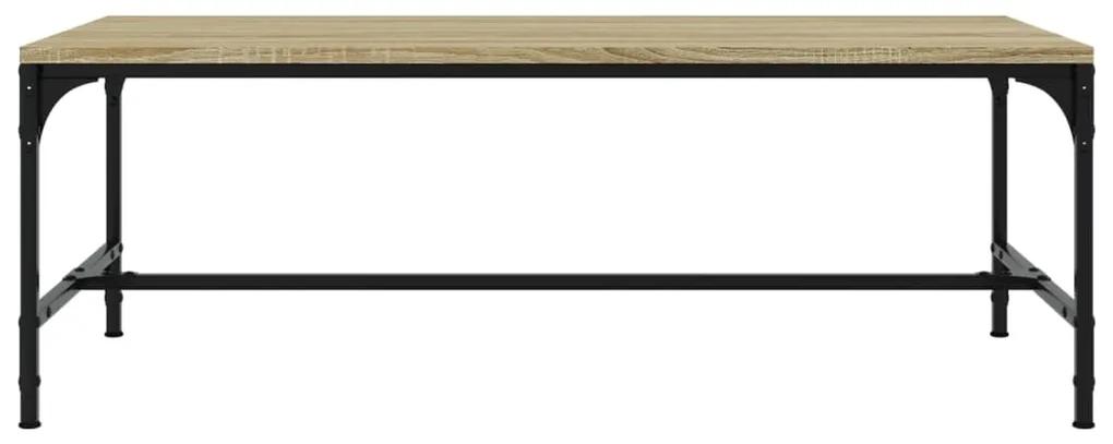 Tavolino da salotto rovere sonoma 80x50x35 cm legno multistrato
