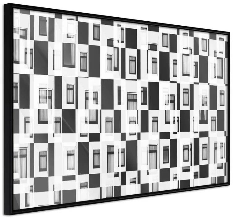 Poster  Modern Public Housing  Cornice Quadri Cornice nera, Larghezza x Altezza Home decor 30x20