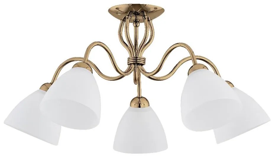 Lampadario a plafone ARIEL 5xE27/15W/230V oro