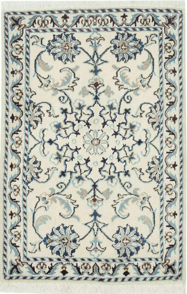 Nain Tappeto 90 x 60 Beige (Iran) Annodato A Mano