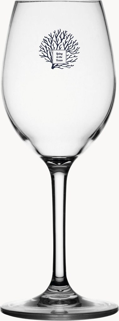 Set di 6 bicchieri da vino antiscivolo in Tritan Living