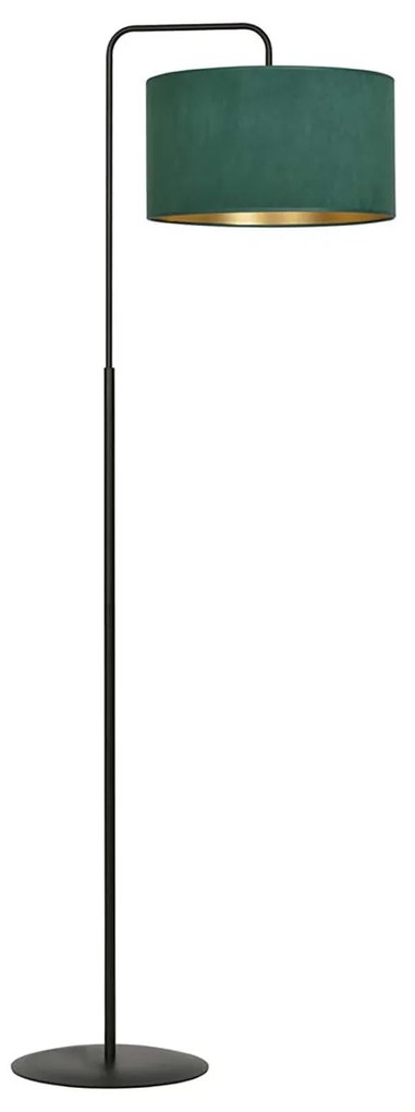Piantana Contemporaneo Ganesha Acciaio Nero Verde 1 Luce E27 Ip20