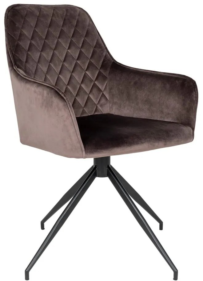 Sedia da pranzo marrone in imbottito Harbo – House Nordic